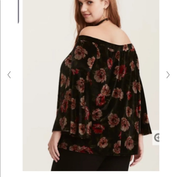 Velvet Floral Cottagecore/Witchy Top - Picture 2 of 7